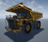 Haul truck in Unreal Engine simulation environment
