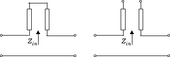 Short and open circuit series stub