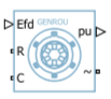 Synchronous Machine GENROU block