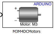 M3 M4 DC Motors block