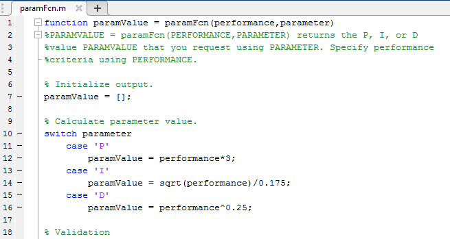 for loop in matlab in a range of numbers