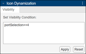 Set Visibility Condition box with a condition entered