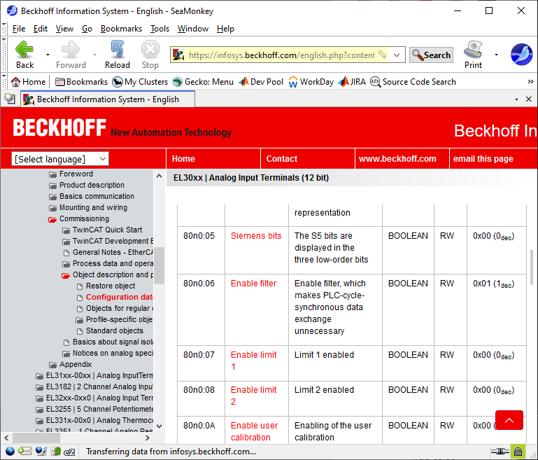 Use the Beckhoff website for Beckhoff TwinCAT data for the EL3102.