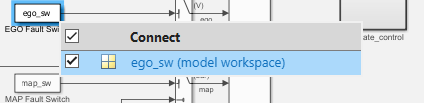 ego_sw (model workspace) selected