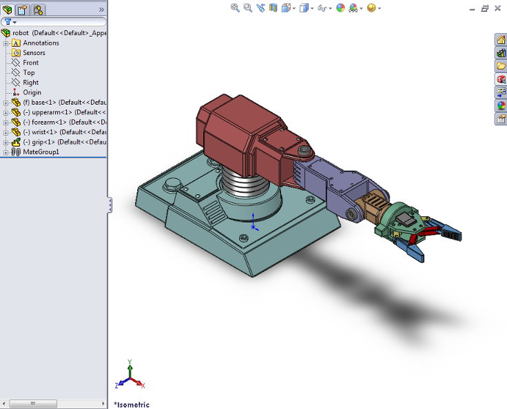 Model robot SolidWorks: SolidWorks được xem như một công cụ hỗ trợ rất quan trọng trong việc thiết kế các sản phẩm công nghiệp, trong đó có robot. Hình ảnh về model robot SolidWorks sẽ giúp bạn tìm hiểu và đánh giá các tính năng và khả năng của SolidWorks khi được áp dụng trong việc thiết kế robot.