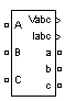 Three-Phase V-I Measurement block