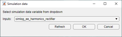 Harmonic Analyzer node import window