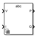 Power Measurement (Three-Phase, Instantaneous) block