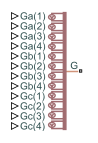 Twelve-Pulse Gate Multiplexer block