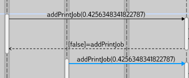 Sequence Viewer showing a call to a Simulink Function and the return value from the function.