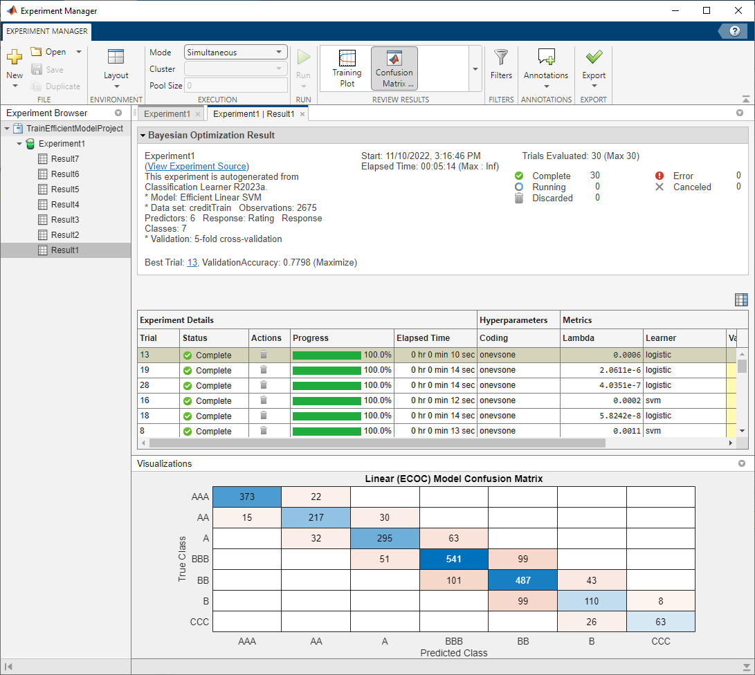 Experiment Manager app