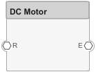 The DC motor component with 4 physical ports