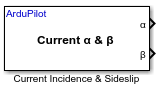 Current Incidence and Sideslip block