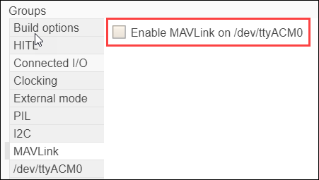 Enable MAVLink