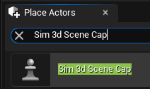 Unreal Editor Place Actors tab