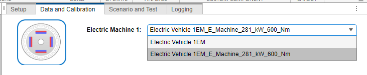 Component in drop-down with new name