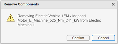 Confirm component removal