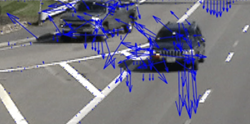 Lucas-Kanade optical flow method.