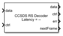 CCSDS RS Decoder block