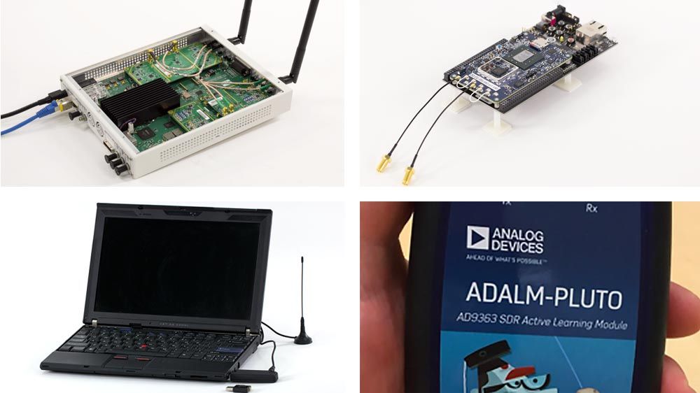 Radio definite dal software per la trasmissione e la ricezione over-the-air.