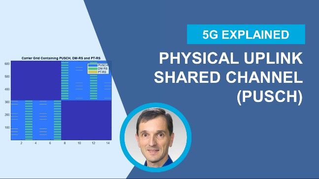 Learn about uplink data transmission in 5G New Radio, which includes elements already found in the downlink shared channel chain including LDPC coding, modulation schemes, layer mapping, the two types of PUSCH mapping, and precoding.